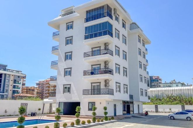Аренда 1+1 в Конак Life, Каргыджак — новая квартира у моря 300 м, бассейн, SPA и спокойный район