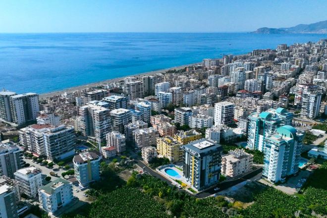 Квартира 1+1 в Махмутларе, Алания — меблированная квартира 50 м² в комплексе
