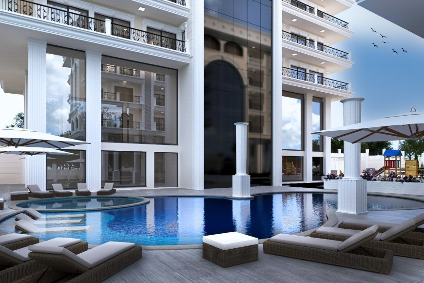 Новый жилой комплекс премиум класса в центре Алании с квартирами больших планировок