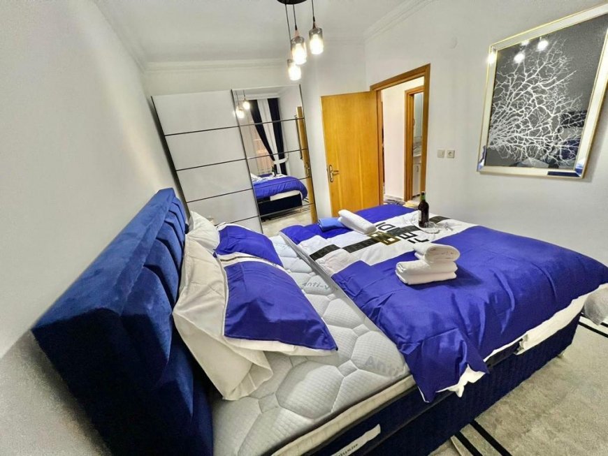 Просторная квартира в 2+1 с изолированными спальнями в Махмутлар с видом на море