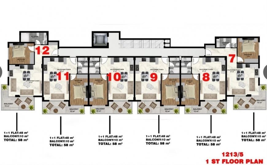Новый инвестиционный проект элитного жилого комплекса на стадии строительства в Кестель