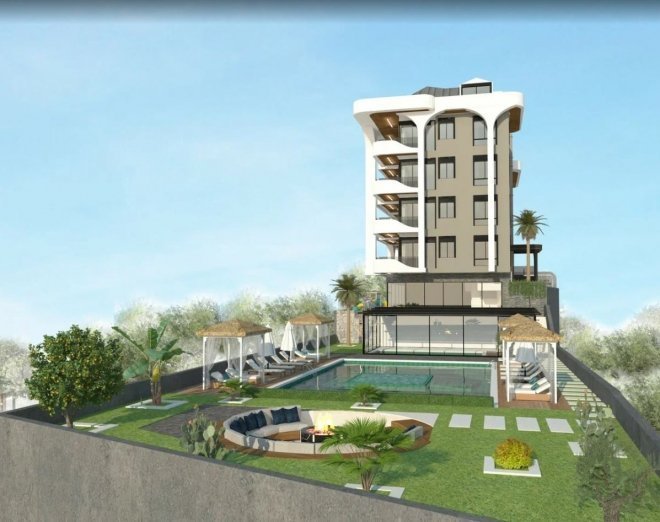 Новый инвестиционный проект элитного жилого комплекса на стадии строительства в Кестель