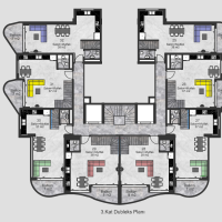 Потрясающий своей архитектурой новый комплекс в Оба, Аланья.