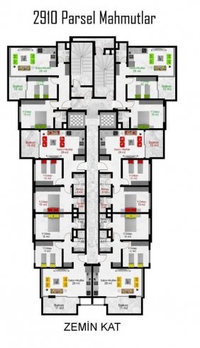 Апартаменты премиум-класса в популярном районе Махмутлар на первой береговой линии