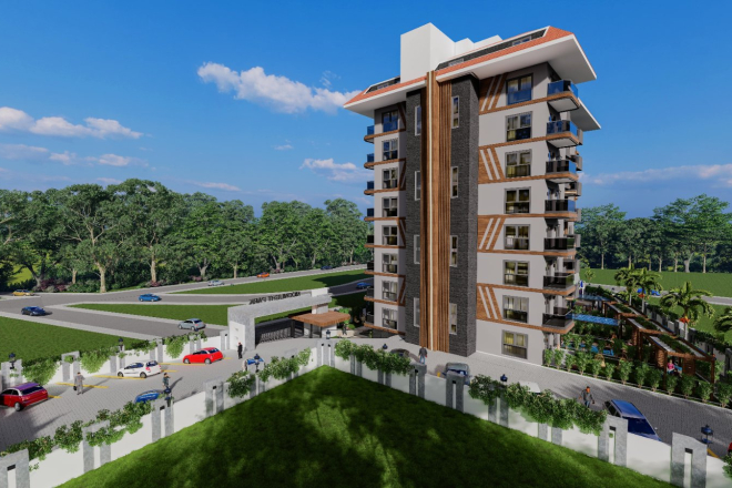 Эксклюзивный и качественный проект бутик-апартаментов, расположенный недалеко от центра наиболее быстро развивающегося района Паяллар в городе Аланья