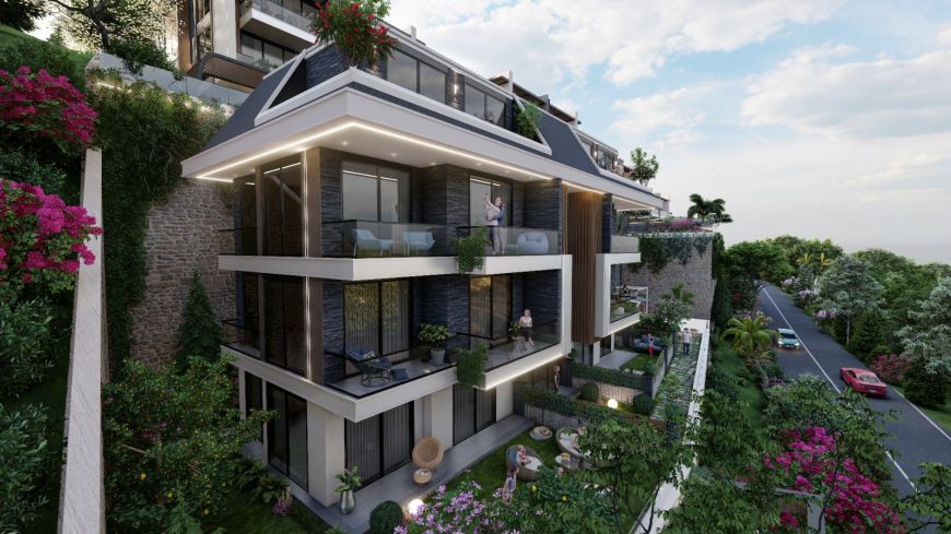 Строительство элитных вилл и апартаментов с панорамными видами в Бекташ