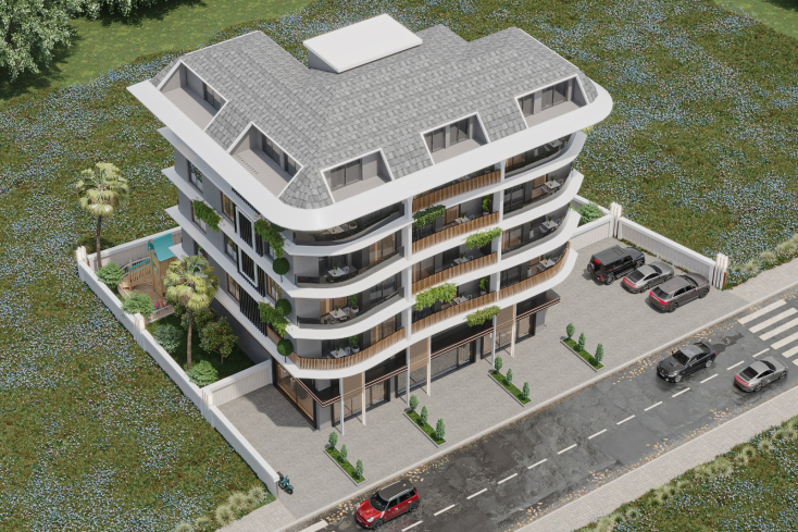 Строительство комфортабельного жилого комплекса в элитном районе Алании - Каргыджак