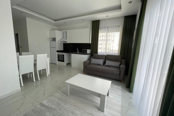 Holiday rental apartment 1+1 with a beautiful interior in Mahmutlar
