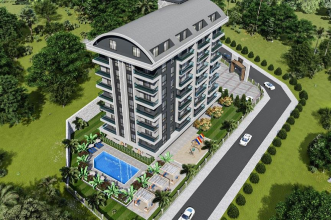 Строительство cовременного жилого комплекса в районе Демирташ