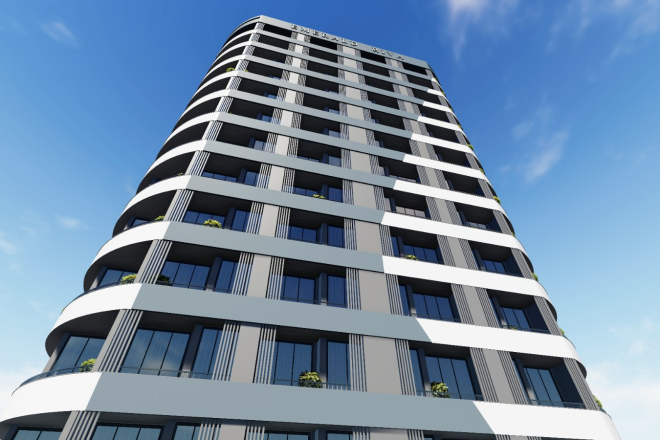 Продажа апартаментов 1+1 на этапе строительства в рассрочку по приемлемым ценам в городе Мерсин