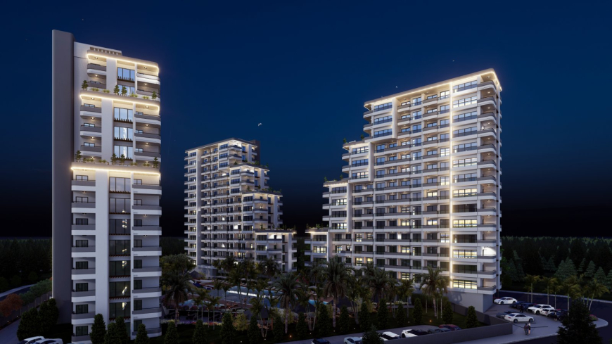 Новый комплекс комфортабельных апартаментов  в одном из самых популярных районов Мерсина