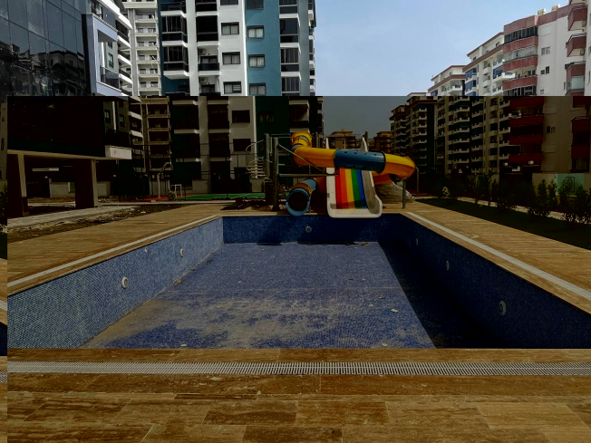 Двухкомнатная квартира в новом жилом комплексе в центре Махмутлара