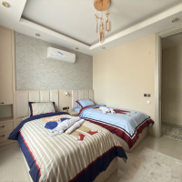 Просторная квартира 2+1 с панорамным видом на море в самом центре Махмутлара!