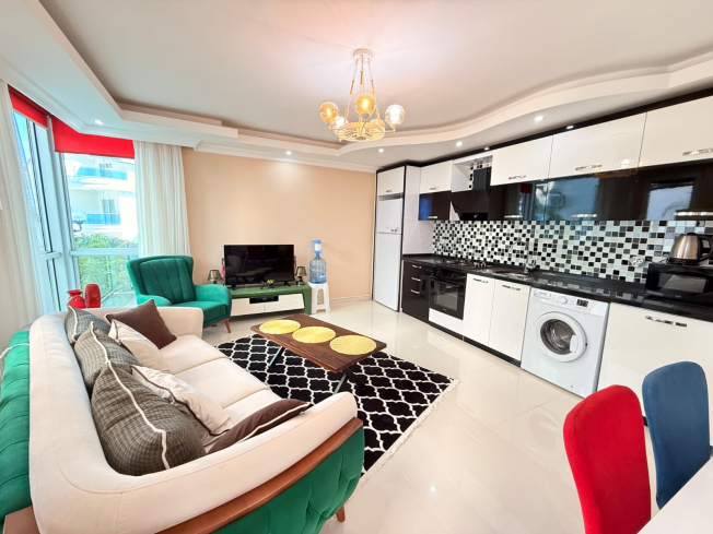ALANYANIN EN GÜZEL KONUMUNDA 1+1 FULL AKTİVİTELİ SATILIK DAİRE
