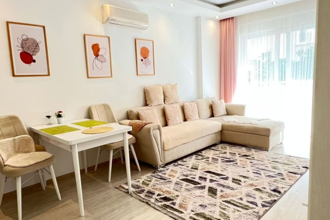 MAHMUTLAR EŞYALI SATILIK 1+1 DAİRE