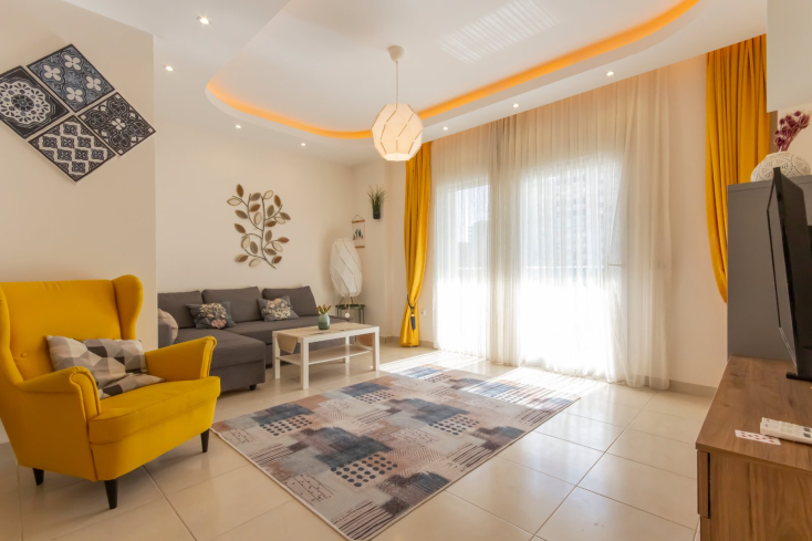 Уютная меблированная квартира 1+1 с видом на горы и богатой инфраструктурой Уютная меблированная квартира 1+1 с видом на горы и богатой инфраструктурой