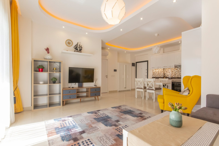 Уютная меблированная квартира 1+1 с видом на горы и богатой инфраструктурой Уютная меблированная квартира 1+1 с видом на горы и богатой инфраструктурой