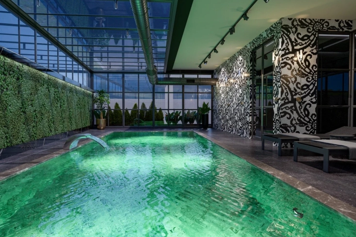 Пентхаус 2+1 под ВНЖ, с панорамным видом на море и крепость в комплексе в районе Клеопатра