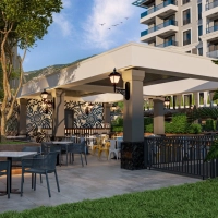 Пентхаус 2+1 под ВНЖ, с панорамным видом на море и крепость в комплексе в районе Клеопатра