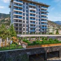 Пентхаус 2+1 под ВНЖ, с панорамным видом на море и крепость в комплексе в районе Клеопатра