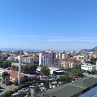 Пентхаус 2+1 под ВНЖ, с панорамным видом на море и крепость в комплексе в районе Клеопатра