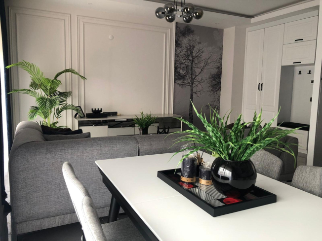 Меблированная квартира 2+1 у моря с роскошной инфраструктурой и рассрочкой на 2 года