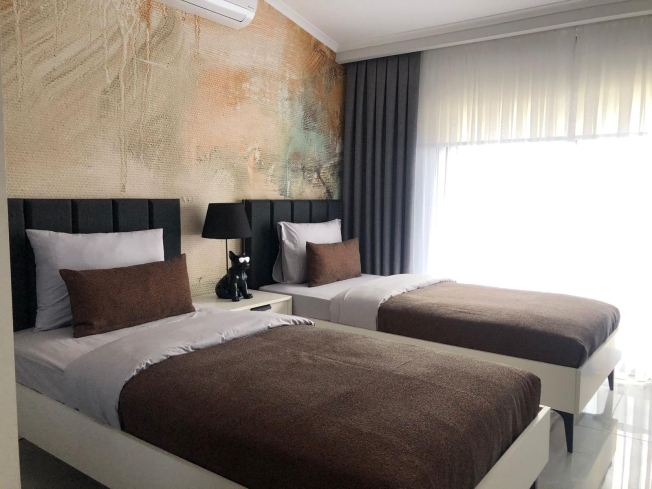 Меблированная квартира 2+1 у моря с роскошной инфраструктурой и рассрочкой на 2 года