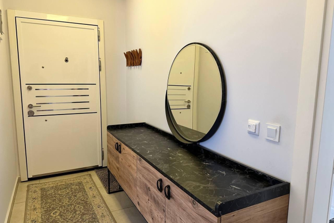 Современная меблированная квартира 1+1 в районе, Оба — 800 м до моря. Подходит под ВНЖ