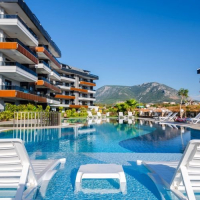 Современная меблированная квартира 1+1 в районе, Оба — 800 м до моря. Подходит под ВНЖ