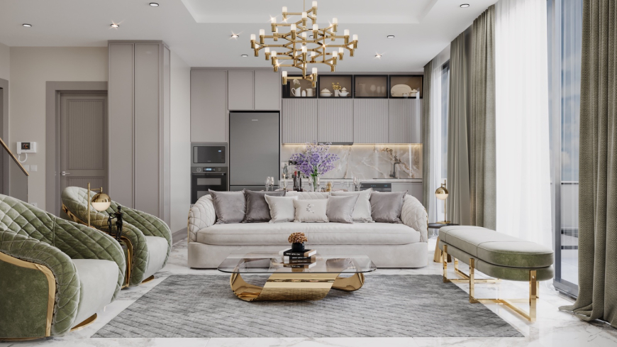 Элитные квартиры 1+1  в центре Аланьи, район Оба — 300 м до моря, люкс-инфраструктура, подходит для ВНЖ