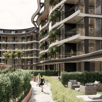 Элитные квартиры 1+1  в центре Аланьи, район Оба — 300 м до моря, люкс-инфраструктура, подходит для ВНЖ