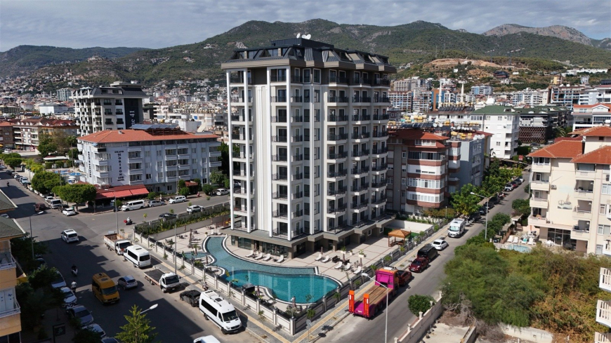 Стильная квартира 1+1 в районе Оба — 600 м до моря, премиум-комплекс, возможна под краткосрочную аренду