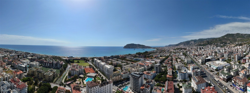 Стильная квартира 1+1 в районе Оба — 600 м до моря, премиум-комплекс, возможна под краткосрочную аренду