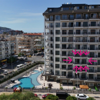 Стильная квартира 1+1 в районе Оба — 600 м до моря, премиум-комплекс, возможна под краткосрочную аренду