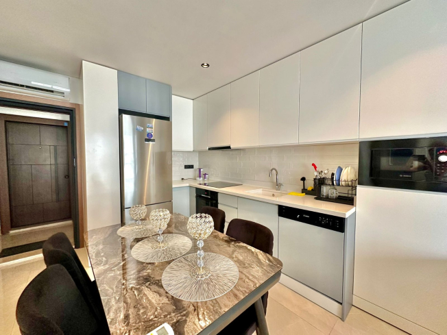 Стильная квартира 1+1 в 300 м от моря с роскошной инфраструктурой и готовая к сдаче в аренду