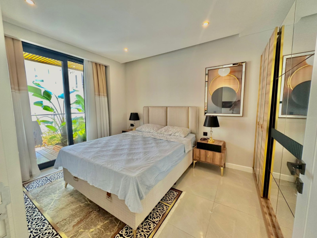 Стильная квартира 1+1 в 300 м от моря с роскошной инфраструктурой и готовая к сдаче в аренду