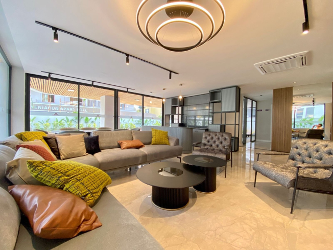 Стильная квартира 1+1 в 300 м от моря с роскошной инфраструктурой и готовая к сдаче в аренду