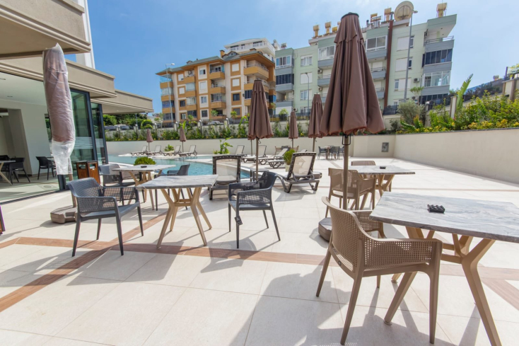 Меблированная 1+1 у моря в престижном районе c возможностью получения  ВНЖ