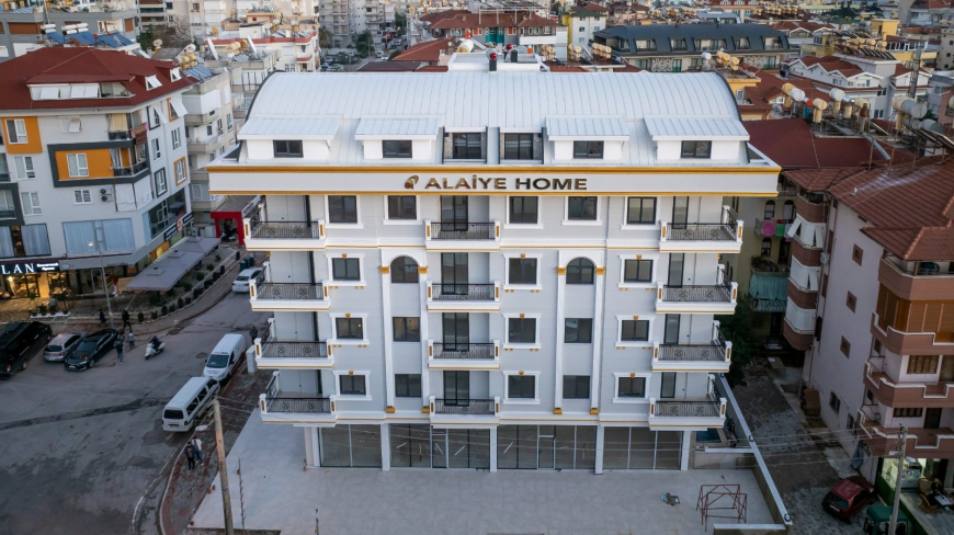 Стильная квартира 1+1 рядом с пляжем Клеопатра — новострой с бассейном