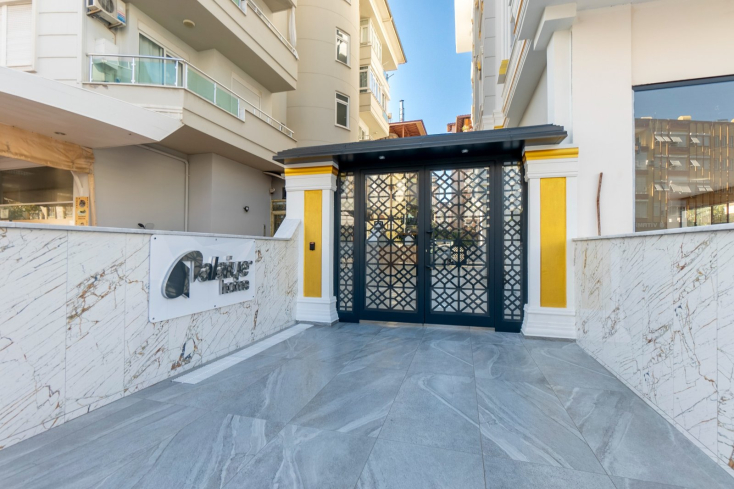 Стильная квартира 1+1 рядом с пляжем Клеопатра — новострой с бассейном