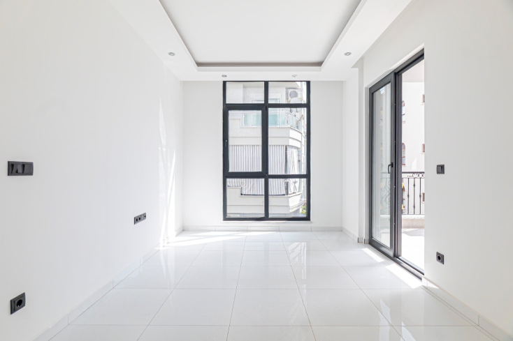 Стильная квартира 1+1 рядом с пляжем Клеопатра — новострой с бассейном