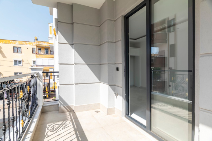 Стильная квартира 1+1 рядом с пляжем Клеопатра — новострой с бассейном