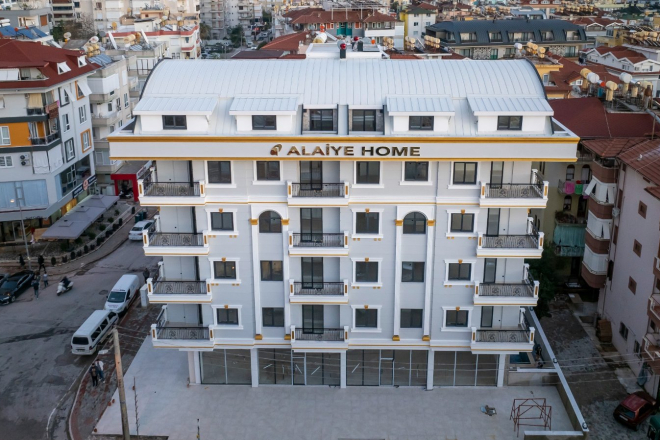 Стильная квартира 1+1 рядом с пляжем Клеопатра — новострой с бассейном