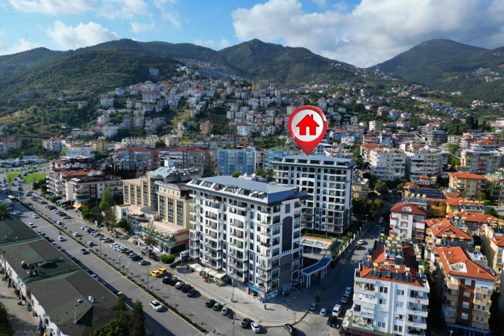 Красивая квартира  1+1 в центре Клеопатры — рядом с пляжем, с бассейнами и инфраструктурой 5★