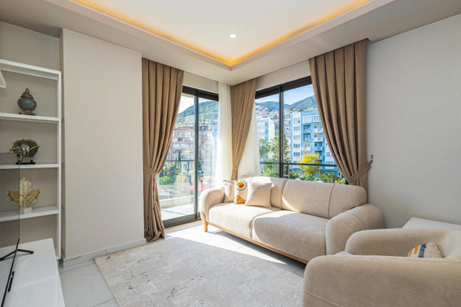 Красивая квартира  1+1 в центре Клеопатры — рядом с пляжем, с бассейнами и инфраструктурой 5★