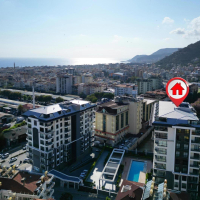 Красивая квартира  1+1 в центре Клеопатры — рядом с пляжем, с бассейнами и инфраструктурой 5★