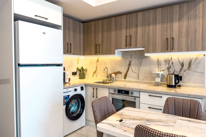 Премиальная меблированная квартира 1+1 в центре Клеопатры — готова для жизни и аренды