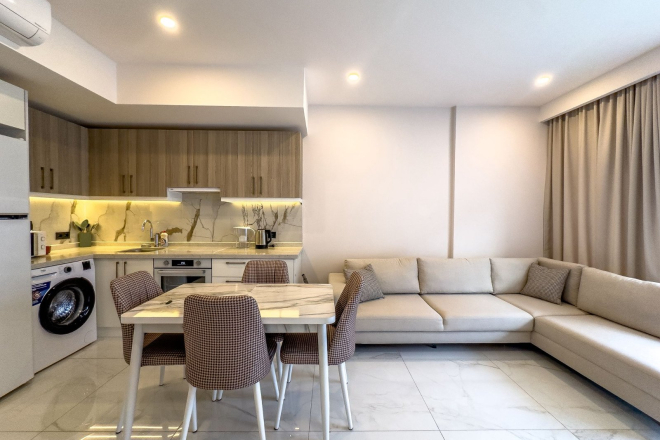 Премиальная меблированная квартира 1+1 в центре Клеопатры — готова для жизни и аренды