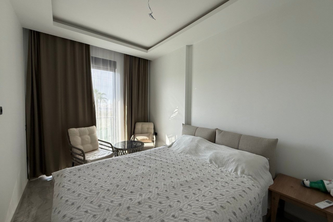 1+1 Уютная квартира 1+1 в новом комплексе в Демирташе. Полностью меблирована. Богатая инфраструктура