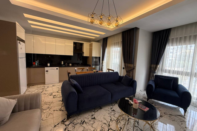 İKAMETE UYGUN 2+1 EŞYALI DAİRE HAVUZLU DAİRE